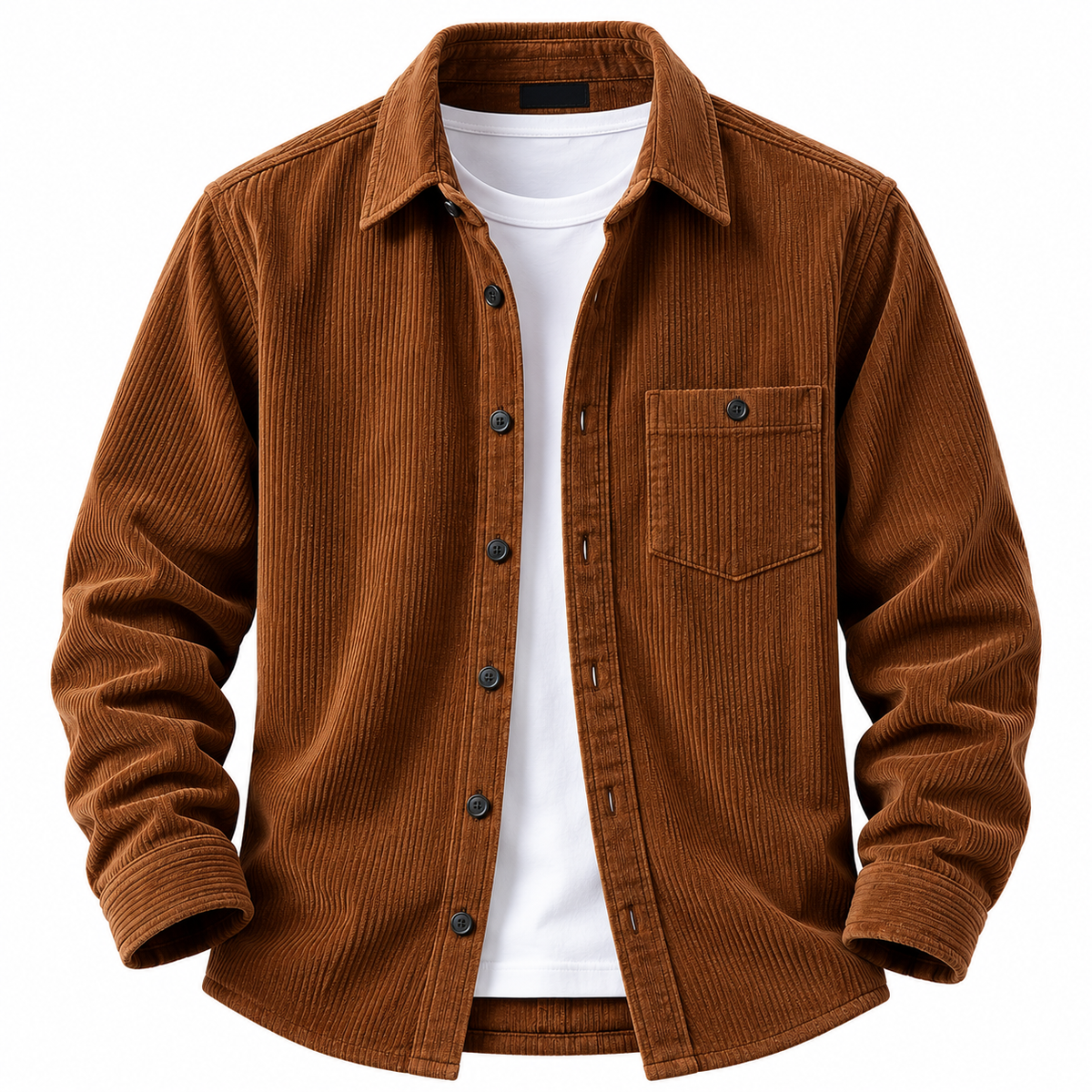 DANNY SAINTS #005 Premium Brown Corduroy Winter Overshirt
